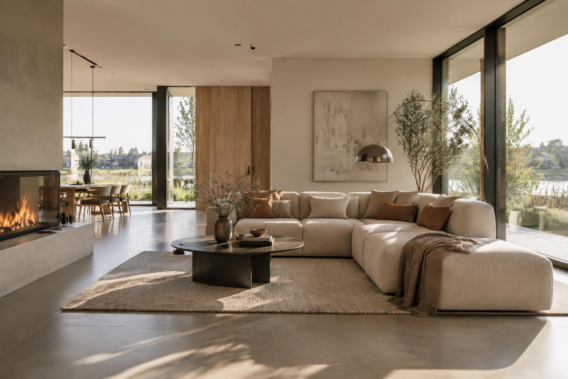 Modern interieur met een comfortabel binnenklimaat